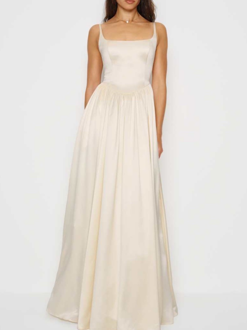 Reformation LIZ Ivory White Silk Maxi Dress Wedding Bridal Gown w/ tags Size 6